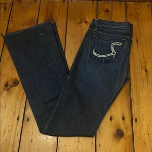 Rock & Republic Vintage Low-Cut Bootcut Dark Denim Kasandra Jean Size 27